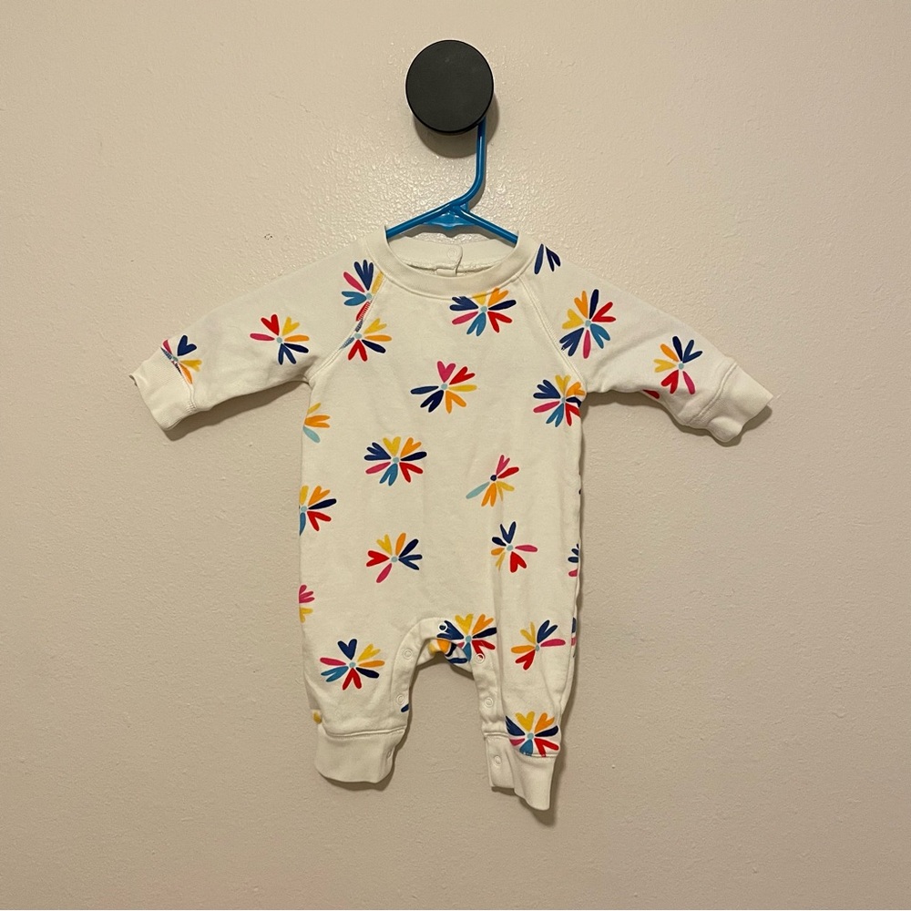 Primary 0-3 Months Colorful Print Romper
